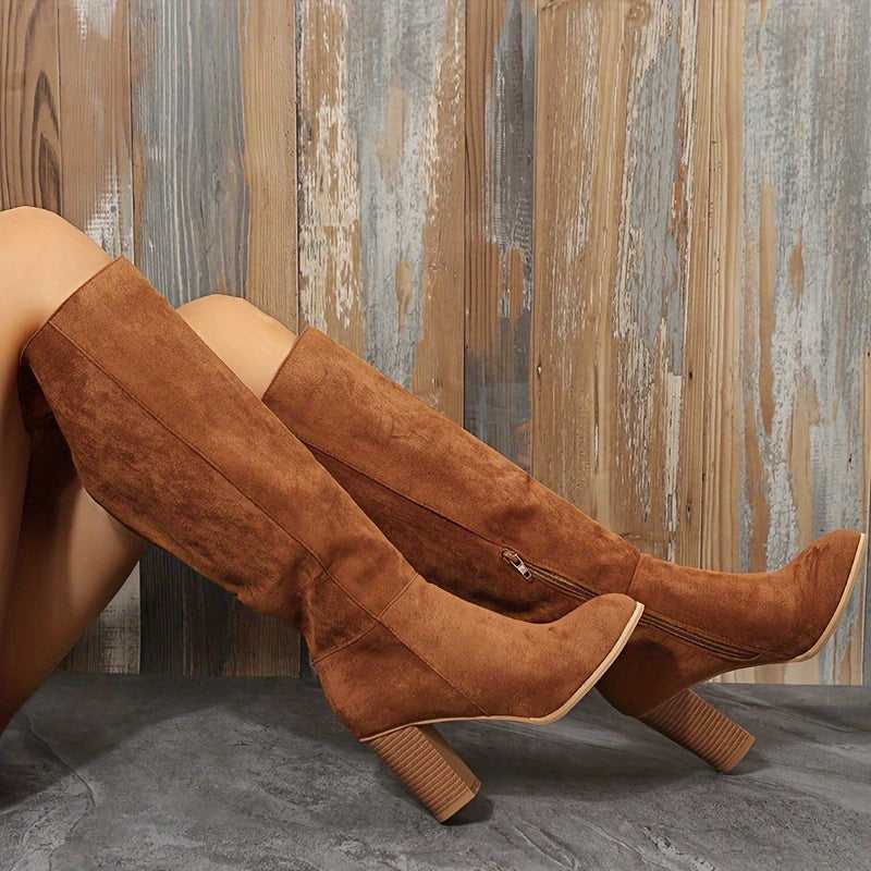 Laila™ | Eleganta knähöga stövlar med hög klack